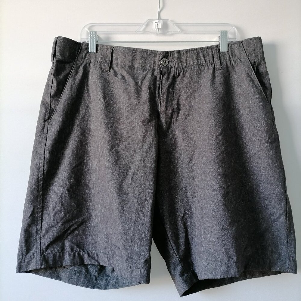 Swiss Tech CH. + Mens Gray Mid Rise Flat Front Casual Chino Shorts Size 40